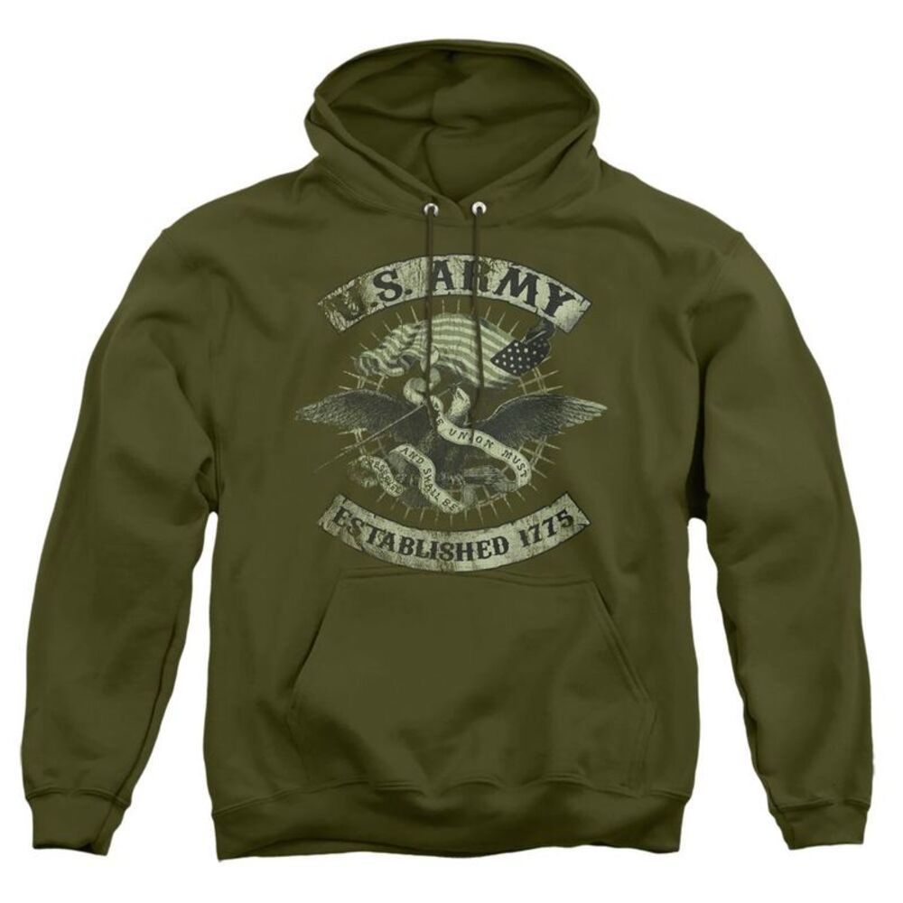 U.S. ARMY Union Eagle Adult Pull Over Hoodie / Military Green